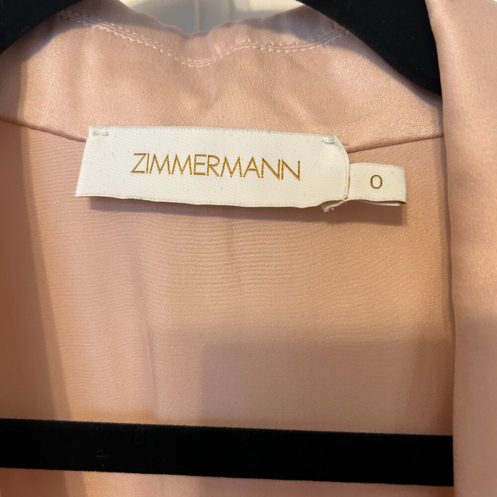 Zimmerman blush wrap dress, size 0 - Picture 4 of 5